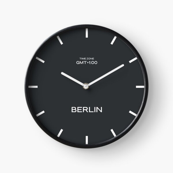 Item preview, Berlin GMT Time Zone World Wall Clock-Phantom Black designed and sold by Andrew0506.