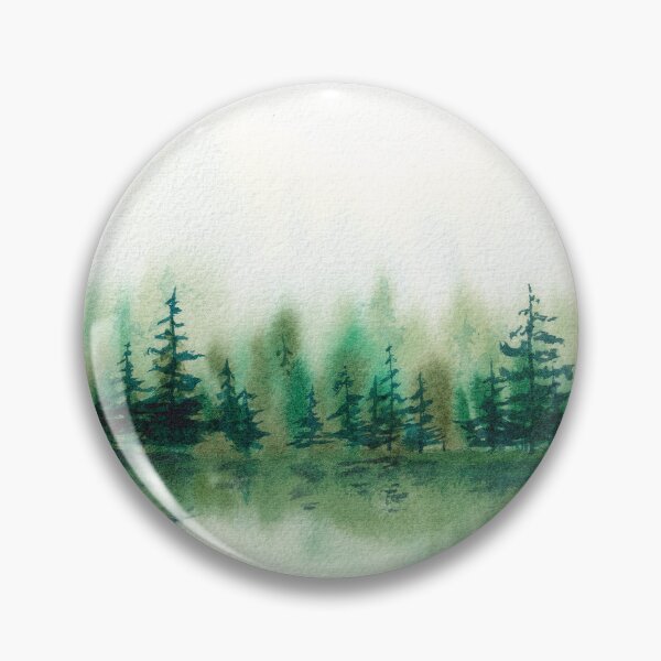 Item preview, Water Color Misty Lake designed and sold by WhimsyWear-Fun.
