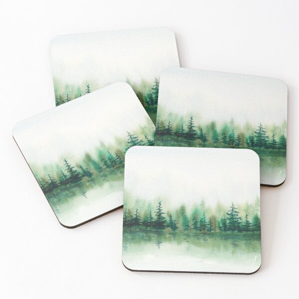 Item preview, Water Color Misty Lake designed and sold by WhimsyWear-Fun.