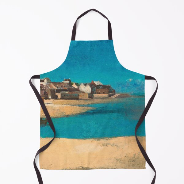 Item preview, Village by the Sea in Brittany (1880) by Odilon Redon designed and sold by BossyCatHome.