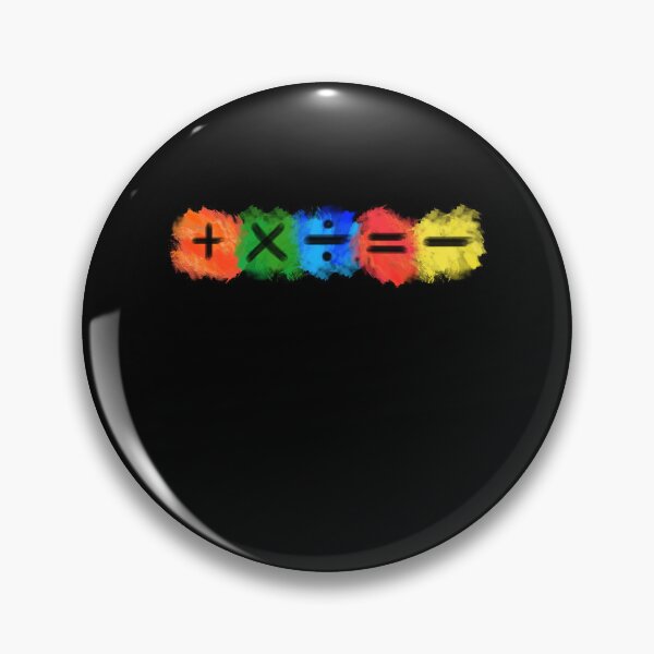 Item preview, Math Symbols subtract equals plus divide multiply colored horizontal designed and sold by made4K.