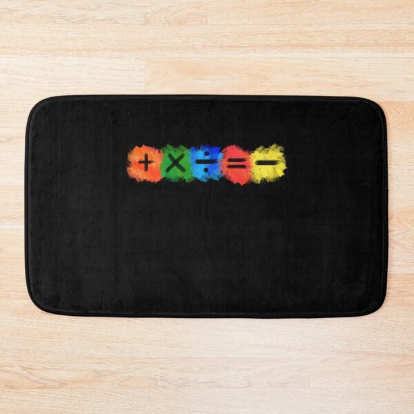 Item preview, Math Symbols subtract equals plus divide multiply colored horizontal designed and sold by made4K.