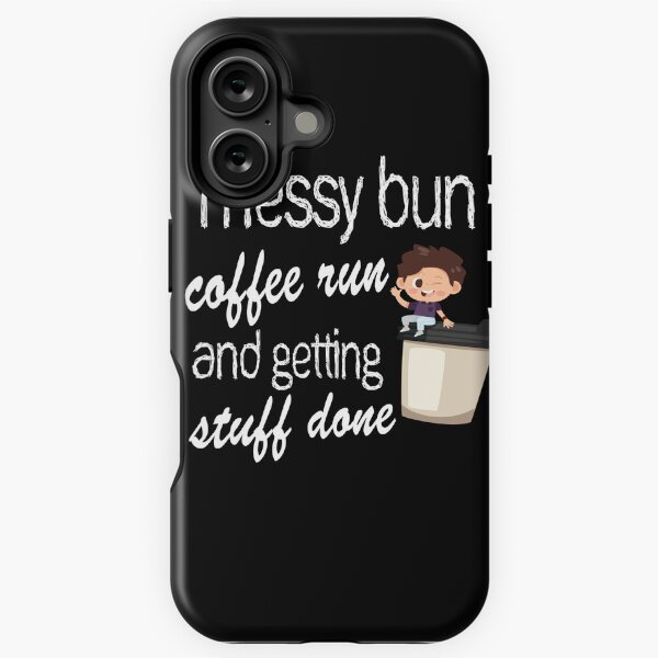 Vista previa del artículo con la obra « bollo desordenado tomar café y hacer cosas», diseñado y vendido por dohaforkdp.