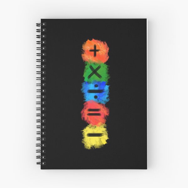 Item preview, Math Symbols subtract equals plus divide multiply colored vertical designed and sold by made4K.