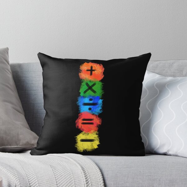 Item preview, Math Symbols subtract equals plus divide multiply colored vertical designed and sold by made4K.