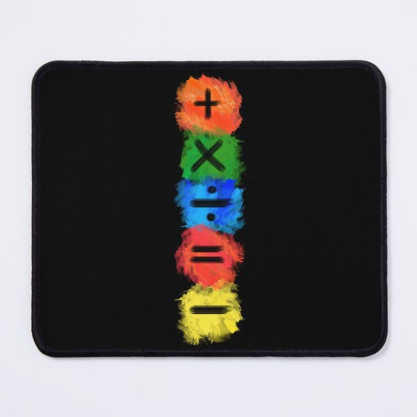 Item preview, Math Symbols subtract equals plus divide multiply colored vertical designed and sold by made4K.