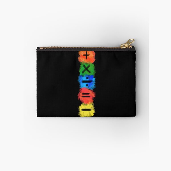Item preview, Math Symbols subtract equals plus divide multiply colored vertical designed and sold by made4K.