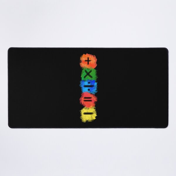 Item preview, Math Symbols subtract equals plus divide multiply colored vertical designed and sold by made4K.