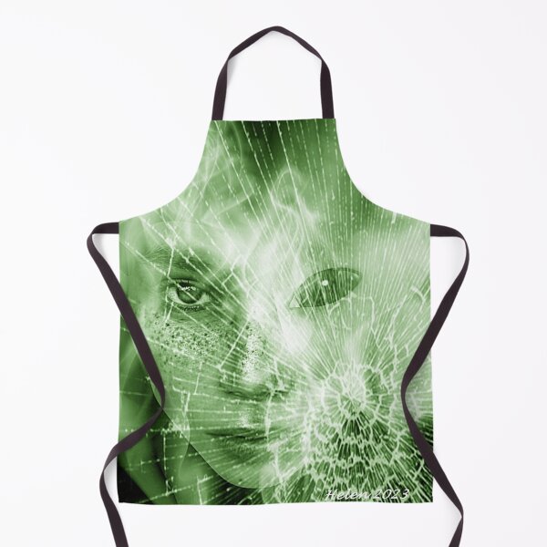 Item preview, 'Alienisation' digital art alien portrait green designed and sold by helenvjames.