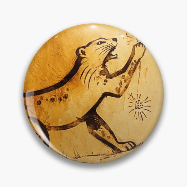 Item preview, Cat Playing with Yarn Cave Art designed and sold by SilverFrog.