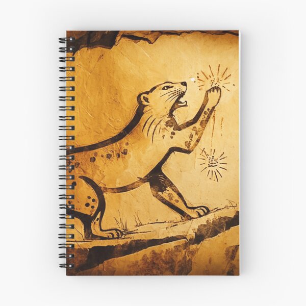 Item preview, Cat Playing with Yarn Cave Art designed and sold by SilverFrog.