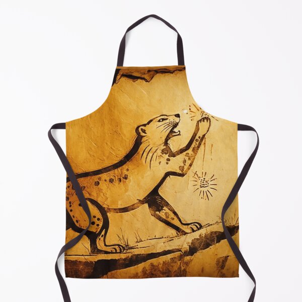 Item preview, Cat Playing with Yarn Cave Art designed and sold by SilverFrog.