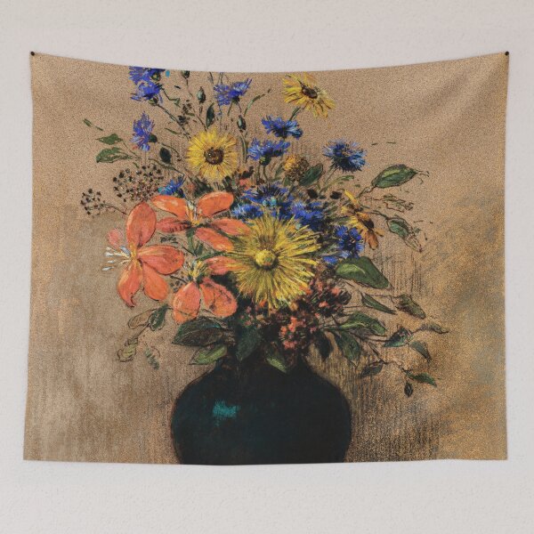 Item preview, Wildflowers (1905) by Odilon Redon designed and sold by BossyCatHome.
