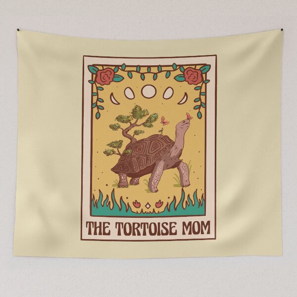 Item preview, Cottagecore African Spurred Sulcata Tortoise Mom Pet Tarot designed and sold by MrEddie10.