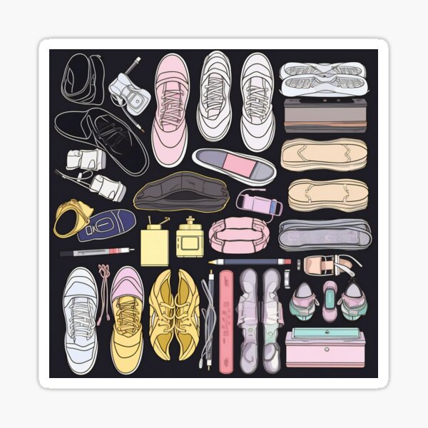 Item preview, Tennis Shoes Collection Knolling | Illustration | 8K | designed and sold by Hazmat-AI7.