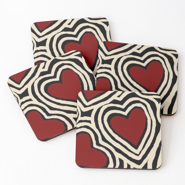 Item preview, Red Black Hearts designed and sold by sineadbarnes20.