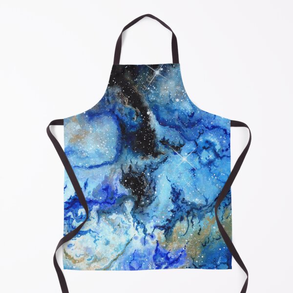 Item preview, Cosmic artwork 'Black and Blue' - Acrylic on paper - A4 designed and sold by Handmaiduns.