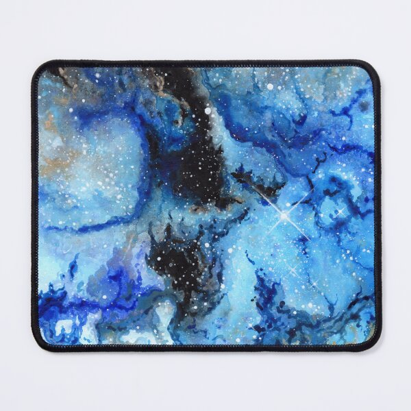 Item preview, Cosmic artwork 'Black and Blue' - Acrylic on paper - A4 designed and sold by Handmaiduns.