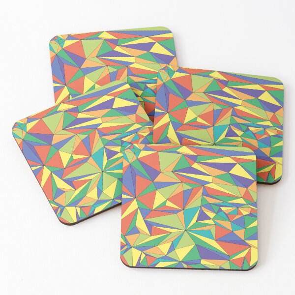 Item preview, Squared Triangle Design - Retro colors, Vector Graphic designed and sold by CanvasCult.