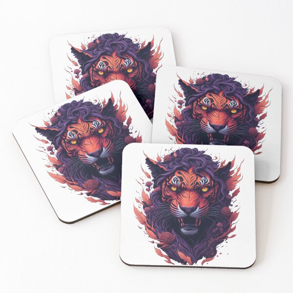 Item preview, cyber tiger 3D vector art designed and sold by HelioWears.