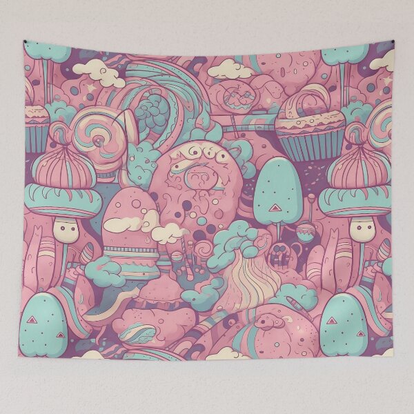 Item preview, Happy cotton candy world designed and sold by ArtisticKevin.