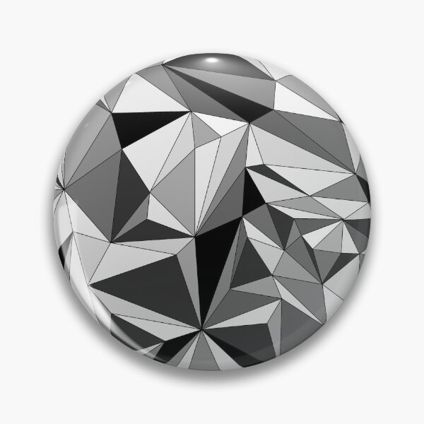 Item preview, Vector design, gray scale, triangle 3D look, retro look, tech design, designed and sold by CanvasCult.
