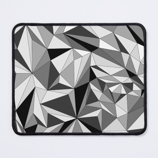 Item preview, Vector design, gray scale, triangle 3D look, retro look, tech design, designed and sold by CanvasCult.