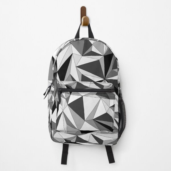 Item preview, Vector design, gray scale, triangle 3D look, retro look, tech design, designed and sold by CanvasCult.