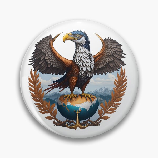 Item preview, Mighty eagle logo sticker powerful desing designed and sold by Linkme.