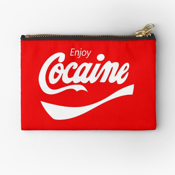 Vintage Coca-Cola Coke Pencil Bag Small Clutch Zipper Red