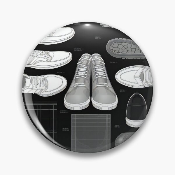 Item preview, Tennis Shoes Knolling | Illustration | Black&White | 8K | designed and sold by Hazmat-AI7.