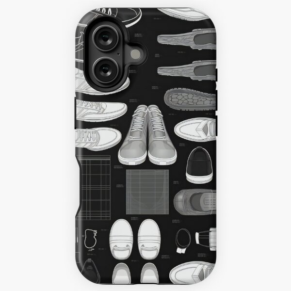 Item preview, Tennis Shoes Knolling | Illustration | Black&White | 8K | designed and sold by Hazmat-AI7.