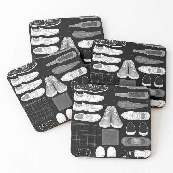 Item preview, Tennis Shoes Knolling | Illustration | Black&White | 8K | designed and sold by Hazmat-AI7.