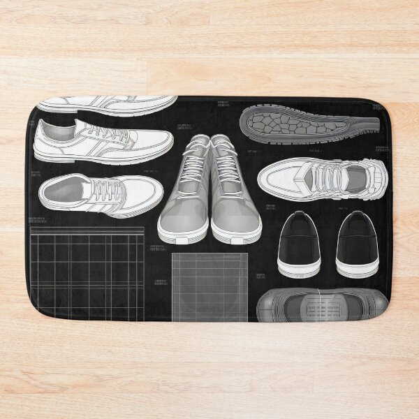 Item preview, Tennis Shoes Knolling | Illustration | Black&White | 8K | designed and sold by Hazmat-AI7.