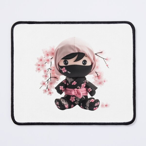 Item preview, Cherry Blossom Chibi Sakura Ninja Doll designed and sold by TVBArchive.