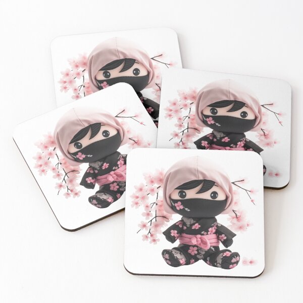 Item preview, Cherry Blossom Chibi Sakura Ninja Doll designed and sold by TVBArchive.