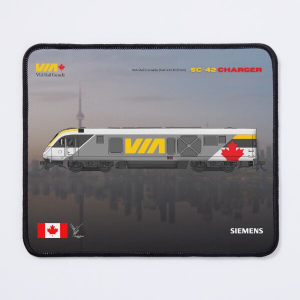 Aperçu de l'œuvre Chargeur Siemens SC-42 VIA Rail Canada créée et vendue par Artistic Transportation Officials.