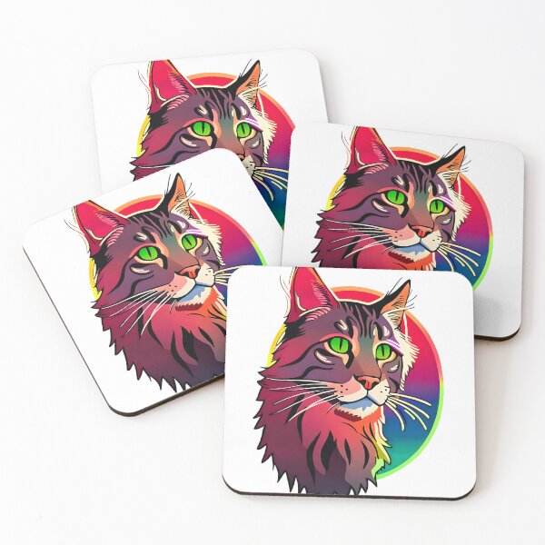 Item preview, Splash Maine coon Cat - Colorful, Pop Art v5.0 designed and sold by adredn86.
