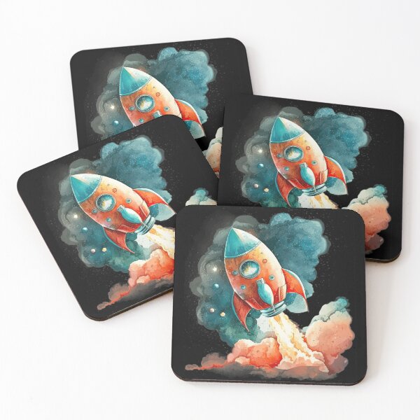 Item preview, Space Rocket Astronaut Kids Nursery Gift designed and sold by InkyGenies.