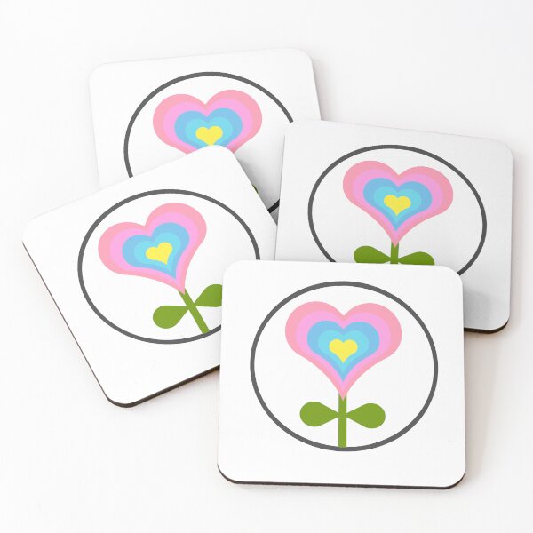 Item preview, Retro happy heart flower designed and sold by Sunwang.