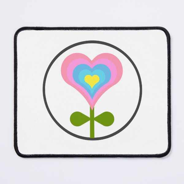 Item preview, Retro happy heart flower designed and sold by Sunwang.