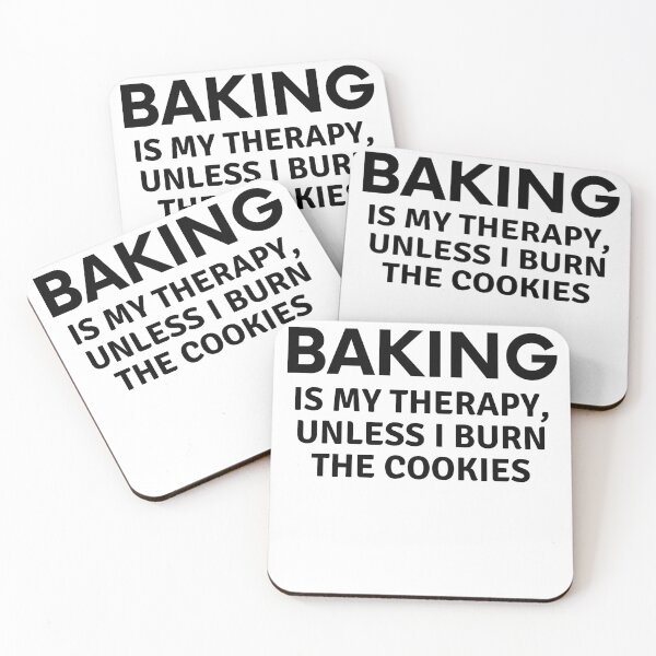 Item preview, Baking is my therapy unless I Burn the Cookies designed and sold by MoonsmileProd.
