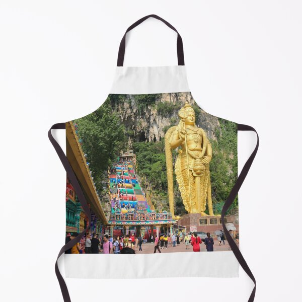 Item preview, Prayer wheels with Lord Murugan and stairs at Batu Caves designed and sold by kall3bu.