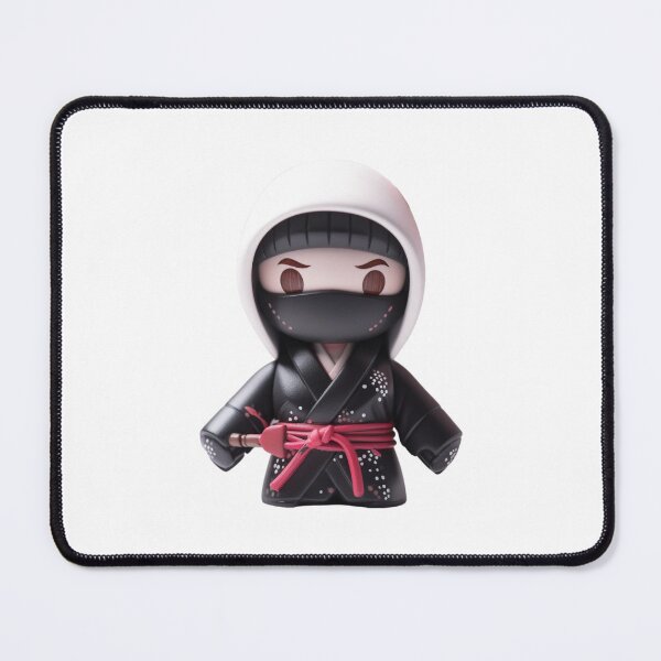Item preview, Black Cherry Blossom Chibi Sakura Ninja Doll designed and sold by TVBArchive.