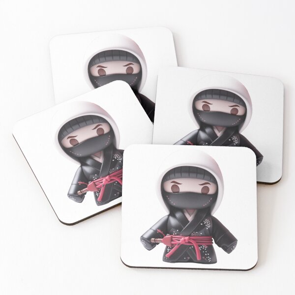 Item preview, Black Cherry Blossom Chibi Sakura Ninja Doll designed and sold by TVBArchive.