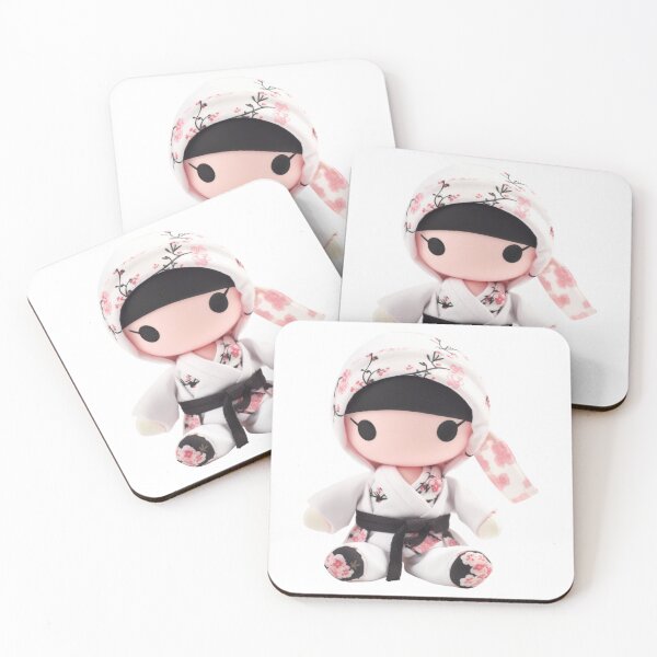 Item preview, Adorable Cherry Blossom Chibi Sakura Ninja Doll designed and sold by TVBArchive.