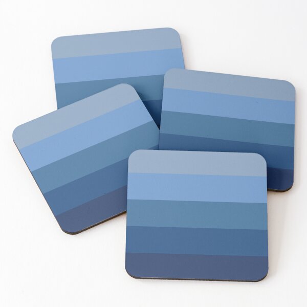 Item preview, Shades of Blue - Colorful Stripes pattern designed and sold by Agni Designs.