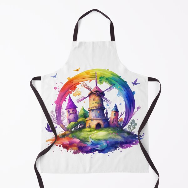 Item preview, Holland Windmill watercolor designed and sold by Travelslightly.