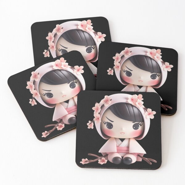 Item preview, Adorable Cherry Blossom Chibi Sakura Ninja  designed and sold by TVBArchive.