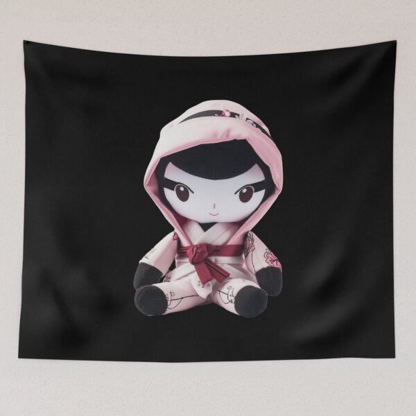 Item preview, Cherry Blossom Assassin - Chibi Sakura Ninja Doll designed and sold by TVBArchive.